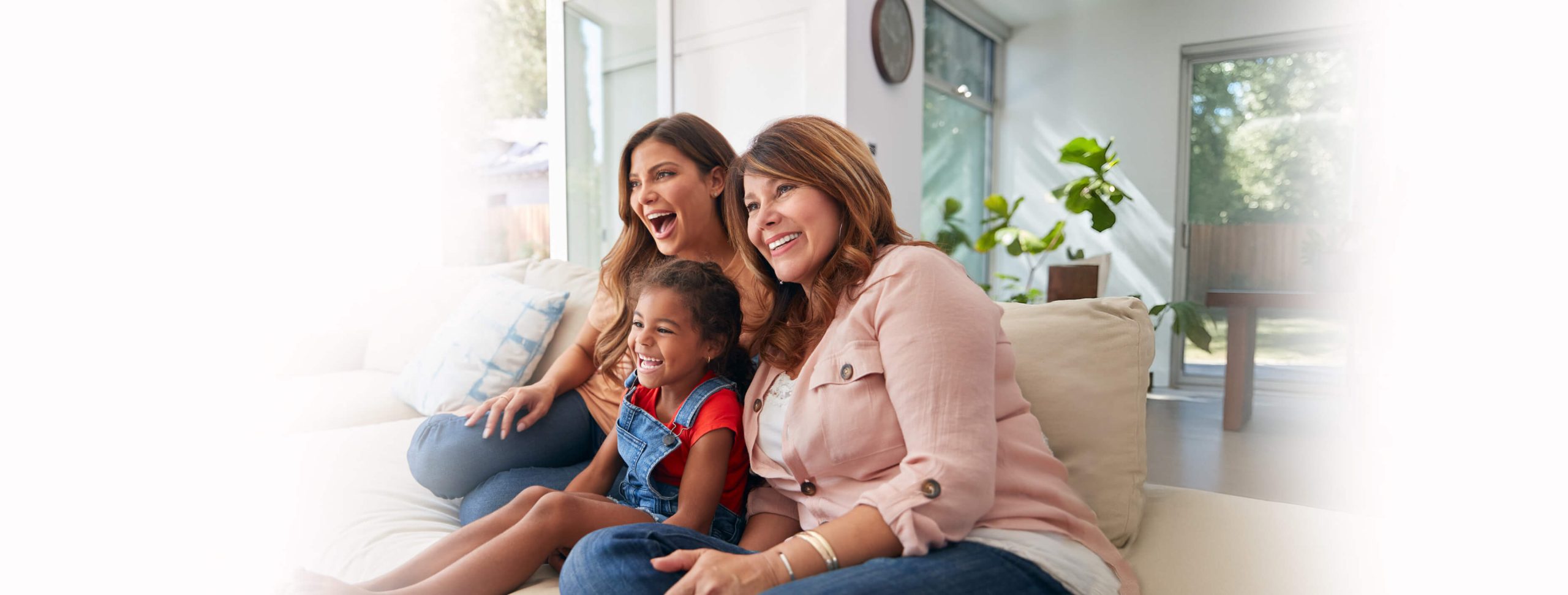 Three generations of women